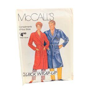 McCalls Quick Wrap-Up Bathrobe Sewing Pattern